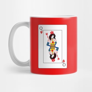 Queen Of Hearts Playing Card Mug